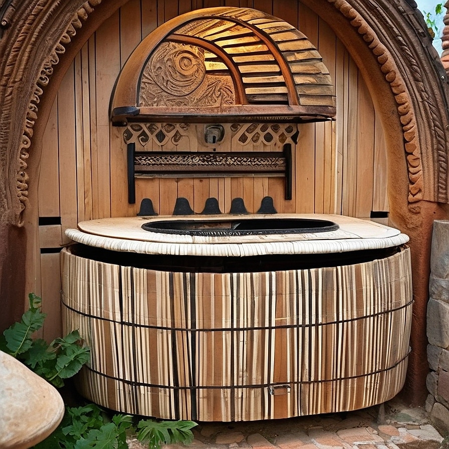 Instalación de horno de leña
